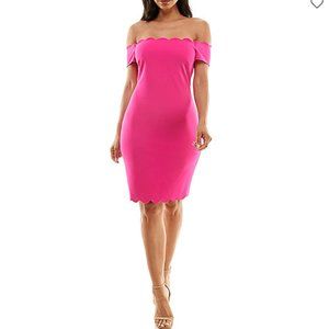 Premier Amour Off The Shoulder Short Sleeve Sheath Dress